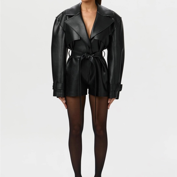 Naked Wardrobe Black Leather Jacket